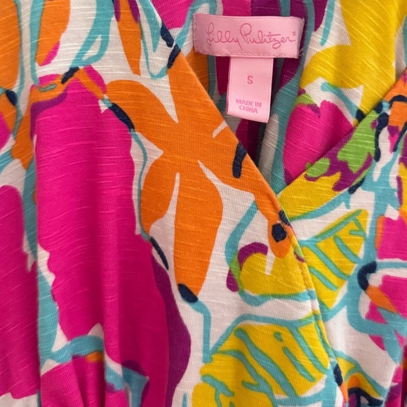 Lilly Pulitzer Amanda Besame Mucho Floral Halter Maxi Dress Size Small Vacation - Picture 6 of 7